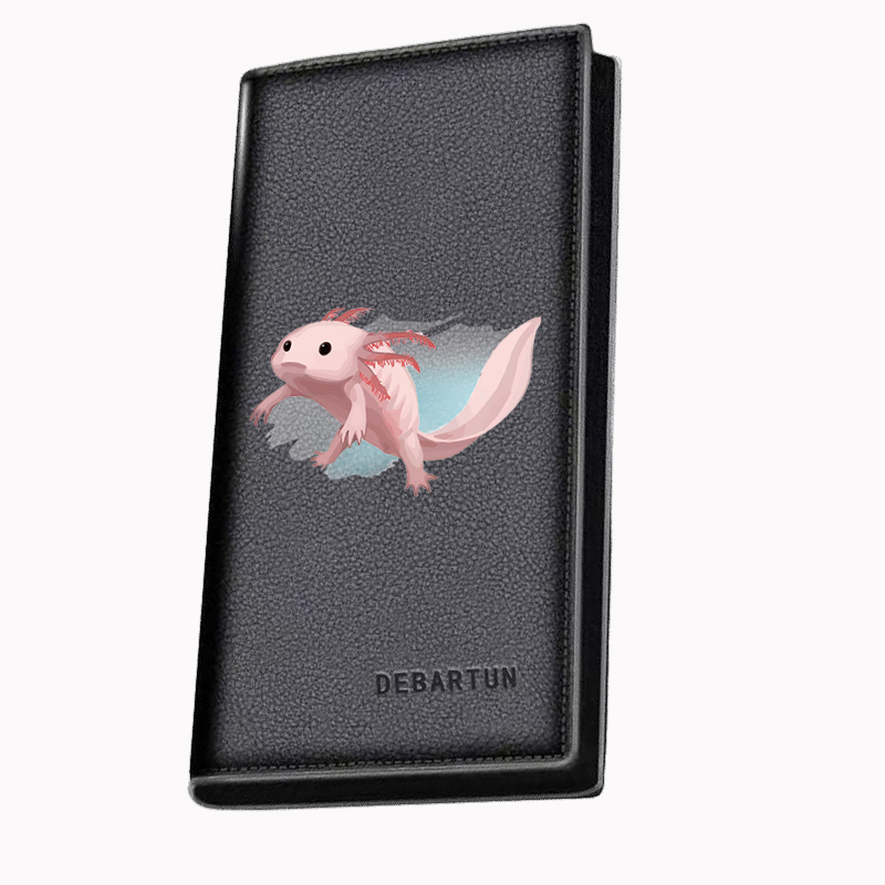 Interior Design Illustration - Rosa axolotl anfíbio ilustração água carteiras