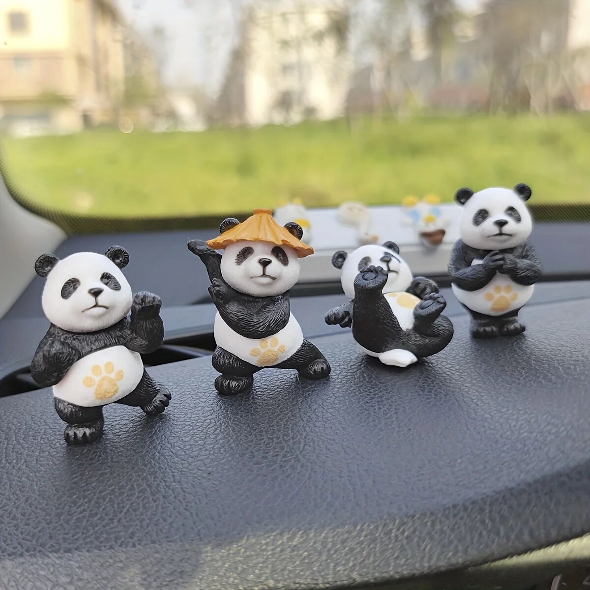 Interior Design Product - 4 pçs/set Panda Design Enfeites de
