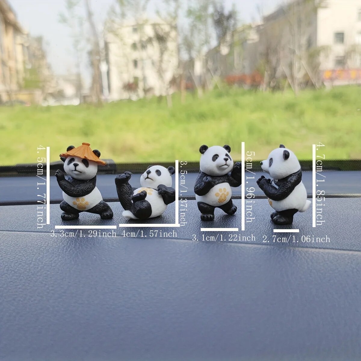 4 pçs/set Panda Design Enfeite - Interior Design Product avaliação e preço